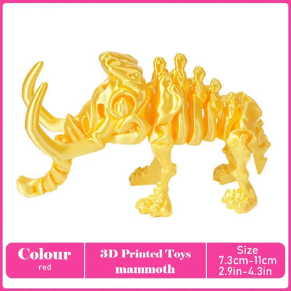 3D Printed Tyrannosaurus Rex Dinosaur Model Jointed Movable Realistic Decor