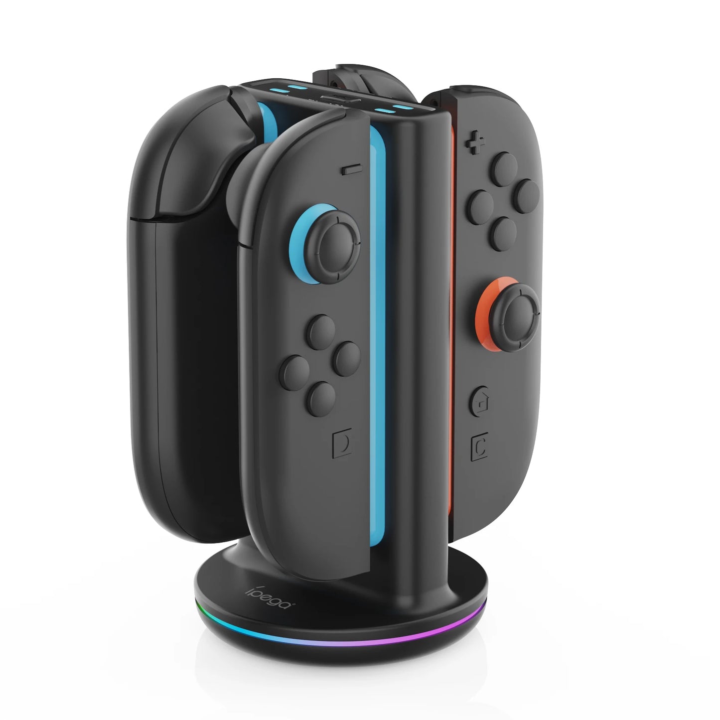 IPEGA Charger Dock PG-SW2051 For Switch 2 Gamepad 4 Slot Fast Charge RGB Lights