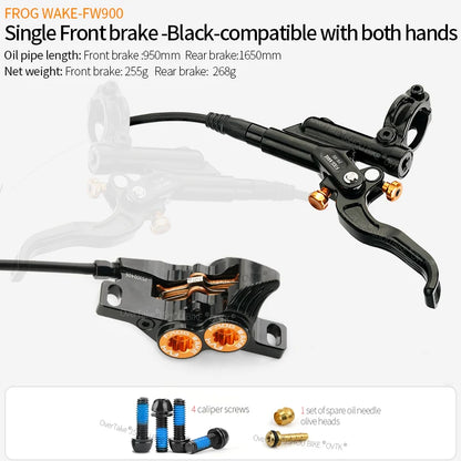Hydraulic Disc Brake Kit FROGWAKE FW900 4-Piston Front Caliper Lever