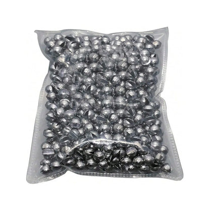 100Pcs Fishing Lead Split Shot Sinkers Round Weights for Tackle
