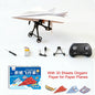 Remote Control Paper Airplane DIY Electric RC Toy Model with Propellers