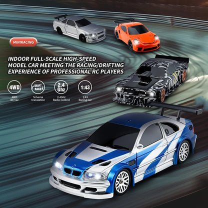 Gyro 1/43 RC Drift Car 4WD RTR High Speed Radio Control 2.4G Mini Racing
