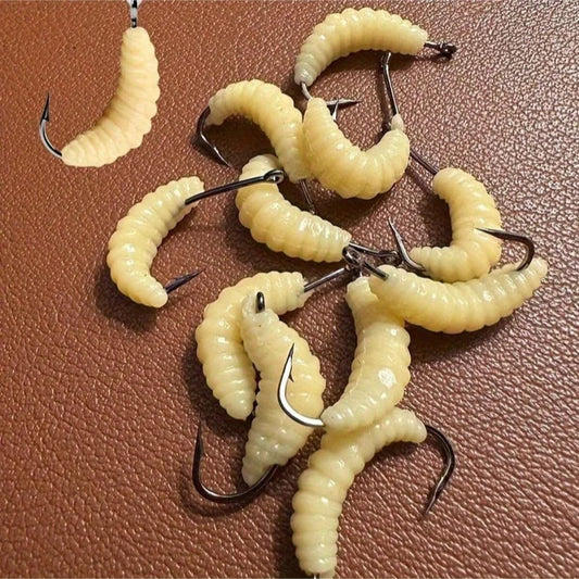 Rubber Fishing Bait Hooks for Bass Freshwater Lures with Hooks