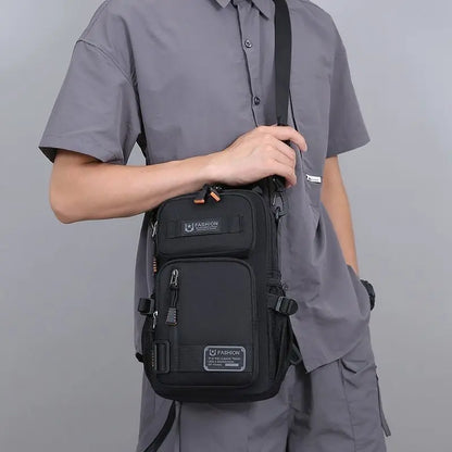 Men's Chest Bag Sling Backpack Outdoor Travel Crossbody Pack for Hiking