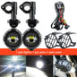 2x LED Fog Lights for Motorcycle BMW R1200GS F800GS K1600 40W