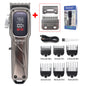 Kemei Cordless Hair Clipper Professional Trimmer USB LED Low Noise Cutting