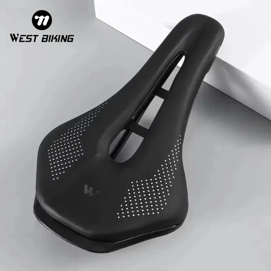 Road Bike Seat Saddle Hollow Cushion MTB Bicycle Black West Biking