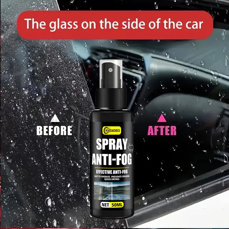 Motorcycle Helmet Anti-Fog Spray 50ml - Prevent Fogging & Enhance Visibility