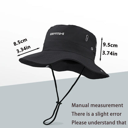 Outdoor Activities Sun Hat with Foldable Brim & Face Mask for Protection