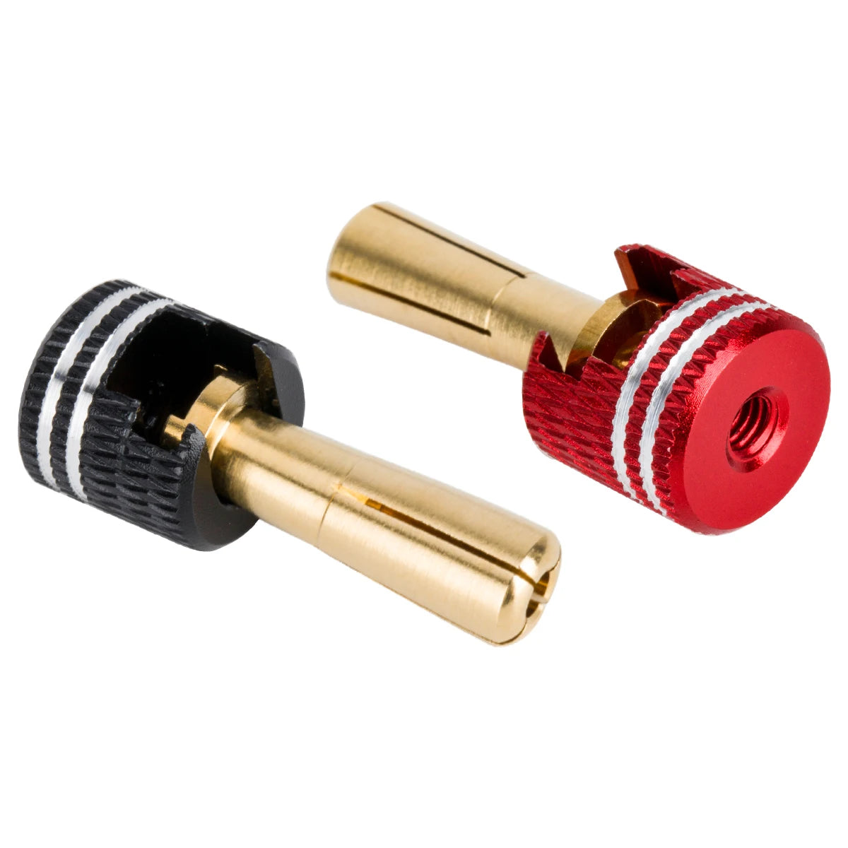 4mm 5mm Low Profile Bullet Plugs Solderless Metal Heatsink Connectors RC Car