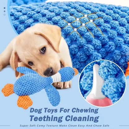 Indestructible Toy for Aggressive Chewers - Squeaky Plush Dog Cat Toy