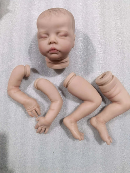 18inch Reborn Doll DIY Baby Parts Cloth Body Unpainted Sleeping Doll