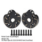 Black Brass Steering Knuckle Portal Cover Weights for Axial Capra SCX10 III