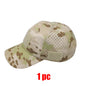 2Pcs Camouflage Baseball Cap Breathable Sun Hat Outdoor Hunting Fishing