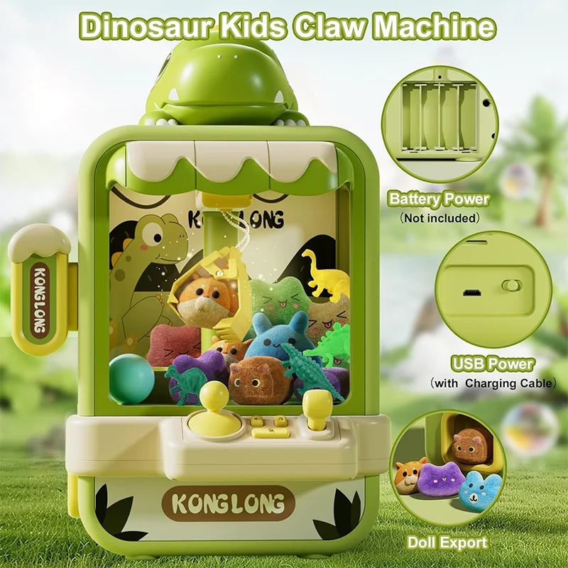 Arcade Game Adjustable Claw Machine for Kids Music Vending Toy