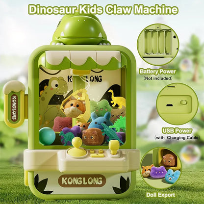 Arcade Game Adjustable Claw Machine for Kids Music Vending Toy