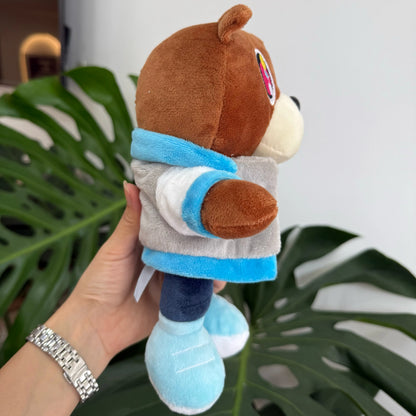 26cm Kawaii Kanye Dropout Bear Plush Soft Teddy Toy Graduation Decor
