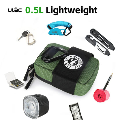 Mini Bike Saddle Bag ULAC 0.5L Waterproof Seatpost Rear Tail Pouch MTB