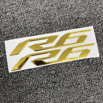 Motorcycle 3D Emblem Badge Decal Tank Wheel Sticker Soft Reflective Decal R1 R3 R6 Sticker For Yamaha YZF-R6 Fairing Body Decals-EXPROTAS
