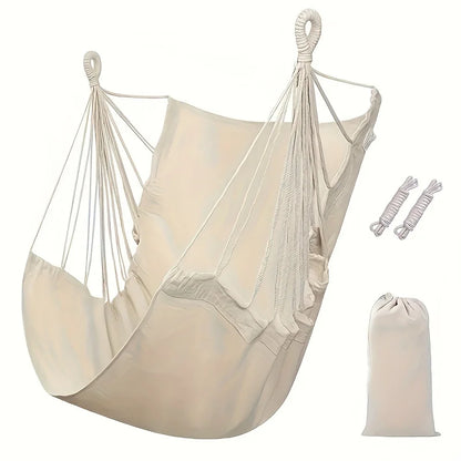 1pc Leisure Fabric Hammock Chair Outdoor Swing Chair Hammock Dormitory Hammock Chair Anti Rollover Hammock(With Storage Bag-EXPROTAS