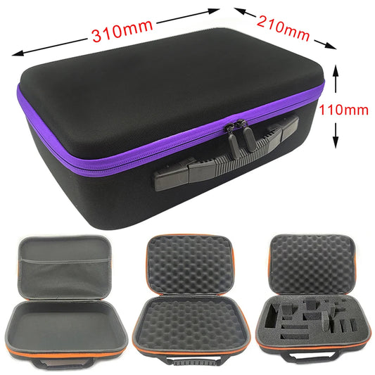 DIY Foam Hard Carry Case Storage Box Travel Zipper Bag Tool Accessories Camera