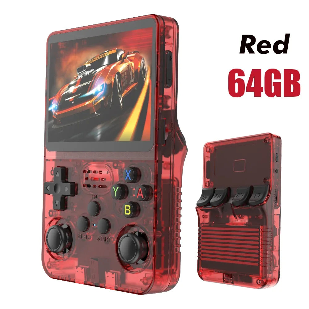 Open Source R36S Retro Handheld Video Game Console Linux System 3.5 Inch IPS Screen Portable Pocket Video Player 64GB 128G Games-EXPROTAS