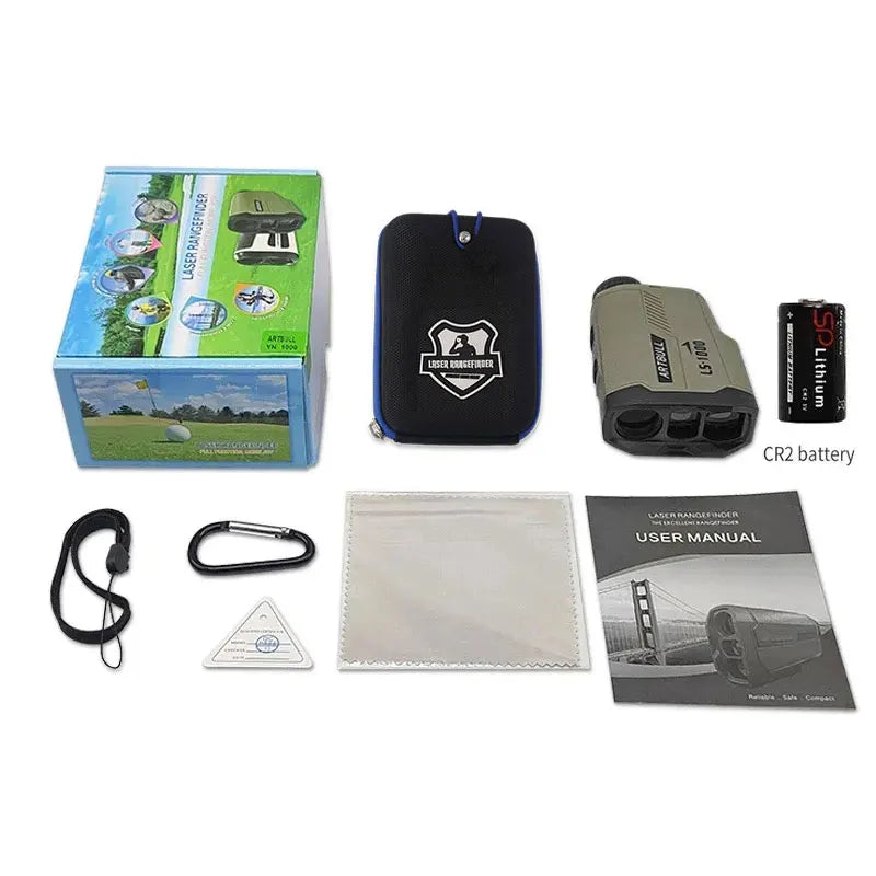 ARTBULL Golf Laser Rangefinder 1000M 650M Telescope with Flag-Lock Slope Pin Distance Meter for Hunting Monocular-EXPROTAS