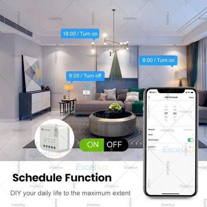10A Smart Switch Module Zigbee Control Mini Relay for Home Assistant