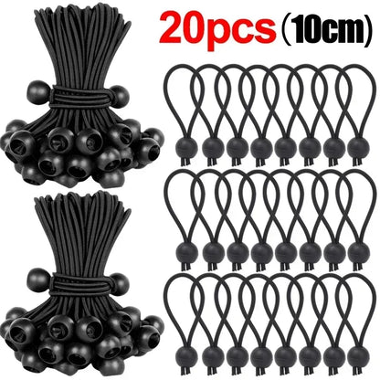 Elastic Bungee Ball Ties Heavy Duty Tarp Tie Down for Tent Awning Cargo