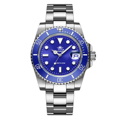 Addiesdive Stainless Steel Watch Men Luxury Quartz Waterproof Business Leisure