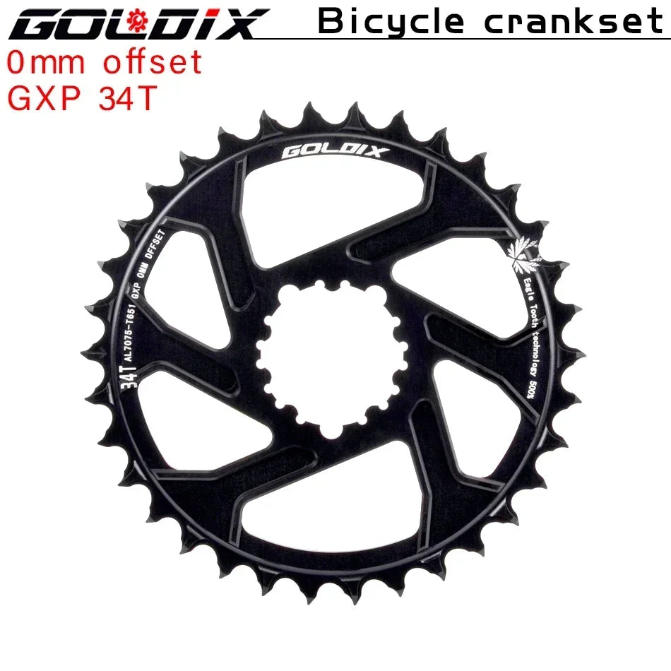 Direct Mount Goldix Chainring 6mm Offset for MTB Road Bike Crankset