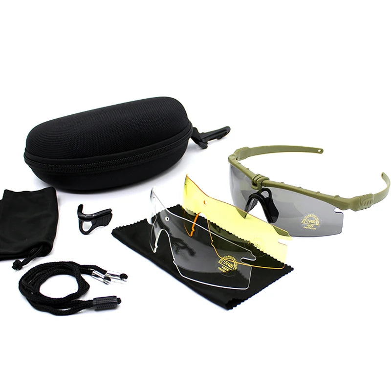 Outdoor Tactics Glasses 3.0 UV Protection Ballistic Goggles Hunting Shooting