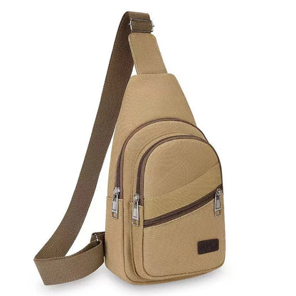 Men's Chest Bag Crossbody Sling Outdoor Travel Pack Waterproof Multi Pocket