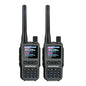 2PCS Baofeng Dual Band Mini Walkie Talkie 5W Radio Air Band Compact