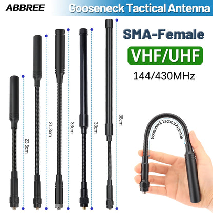 Tactical Antenna SMA-Female for Baofeng UV-5R VHF UHF Dual Band Foldable