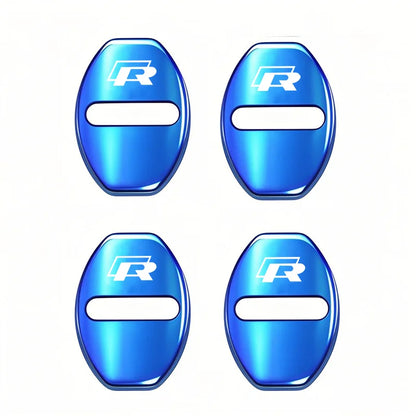 4Pcs Car Door Lock Cover Protective Buckle Sticker for VW Golf MK6
