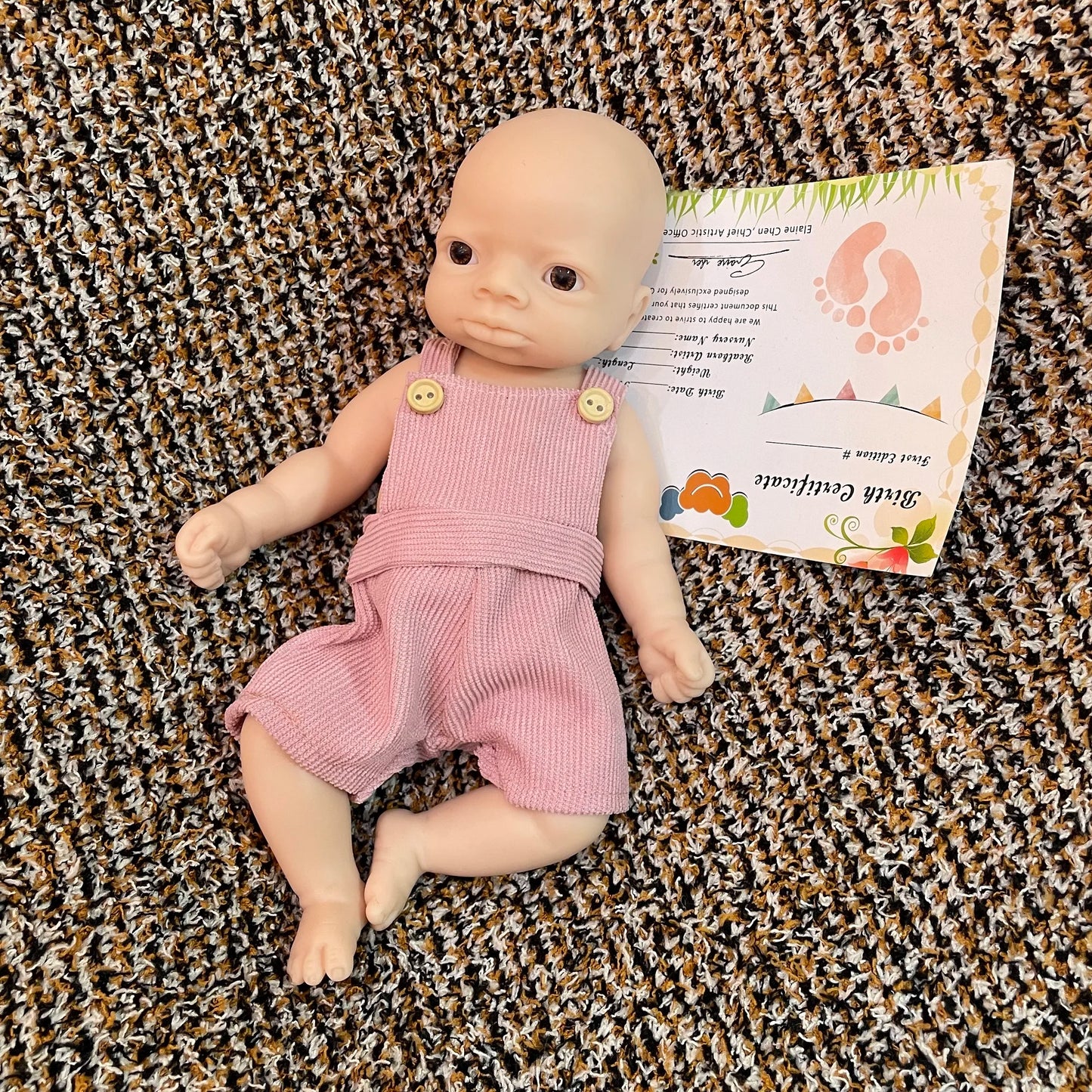 25CM Unpainted Full Body Silicone Girl Reborn Doll, 8 Styles Newborn Baby Toy Gift