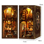 DIY Wooden Book Nook Mini Dollhouse 3D Puzzle Kit Bookshelf Insert Decor Gift - EXPROTAS