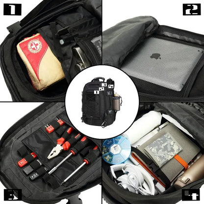 65L Outdoor Bag Tactical Backpack Waterproof Rucksack for Hiking Camping