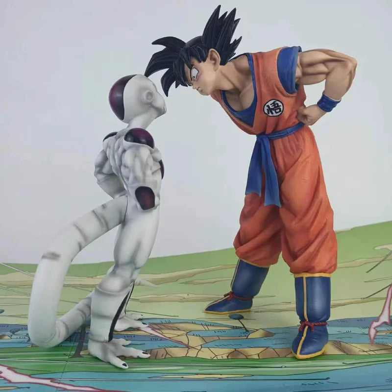 Anime Dragon Ball Z  Frieza Vs Son Goku Figurine 24CM GK Pvc Action Figures Statue Collection Model Toy Gifts-EXPROTAS