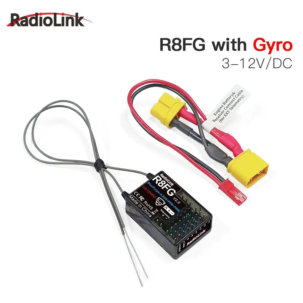 Radiolink 2.4GH R8FG R4FGM R6FG R6F Receiver Gyro for RC Car Boat Work for Transmitter RC4GS RC6GS T8FB T8S RC8X-EXPROTAS