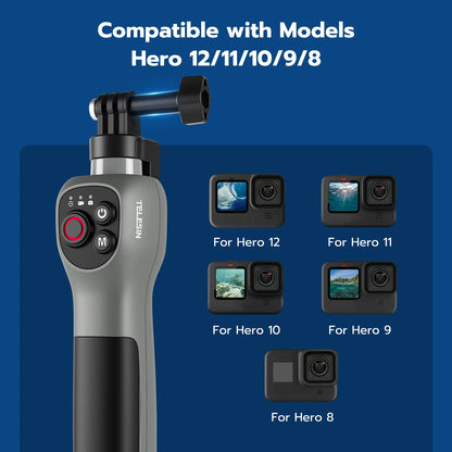 TELESIN Waterproof Underwater Selfie Stick, Extendable w/ Remote for GoPro Hero 8-13