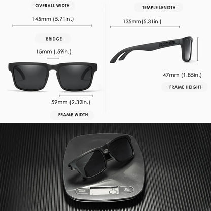 2025 KDEAM Polarized Sunglasses Red Mirror Lens Unisex Outdoor Eyewear