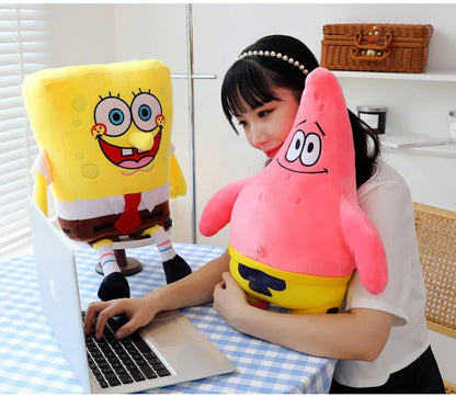 35cm SpongeBob Patrick Star Plush Stuffed Animals Bag for Kids Toys