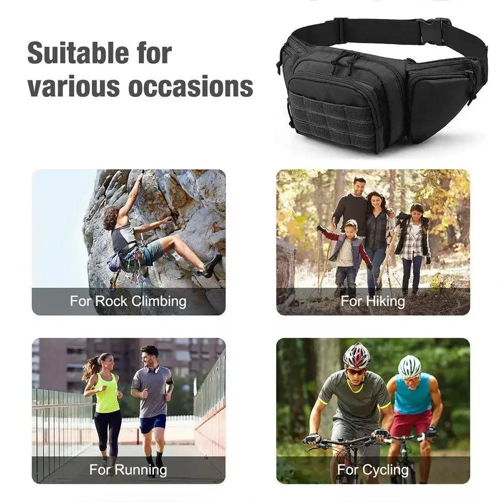 Pouch Gun Bag for Men Concealed Carry Outdoor Travel Waist Pouch
