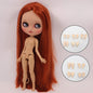 ICY DBS Blythe Doll Pouting Mouth Tan Skin Matte Face 1/6 BJD Joint Body