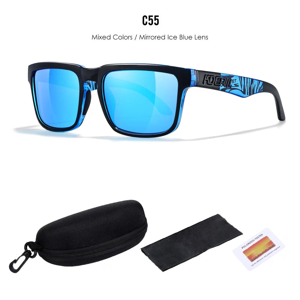2025 KDEAM Polarized Sunglasses Red Mirror Lens Unisex Outdoor Eyewear