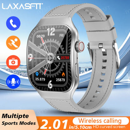 LAXASFIT Smart Watch Heart Rate Monitor 2.01 Inch Touch Screen for Men Women