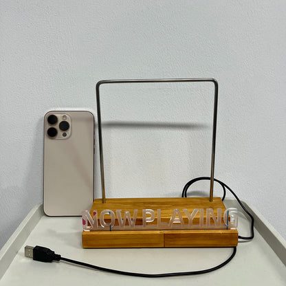 Now Playing Record Display Stand LED Acrylic Holder for Vinyl Albums