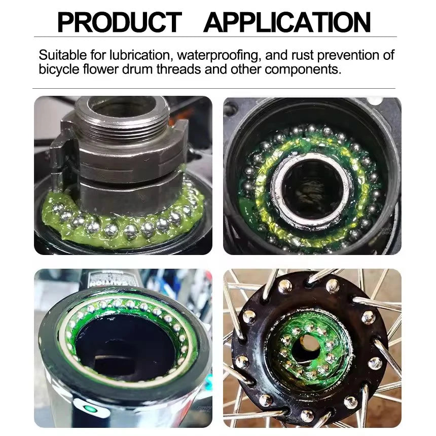 50g Bicycle Bearing Grease Lubricant for Shimano Hub Green Effect Oil